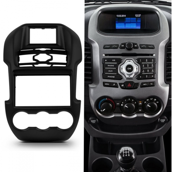 Moldura EXPEX 2Din - Ranger 2013/2015 Modelo Luxo - Preto - SCOSCHE - EPX099