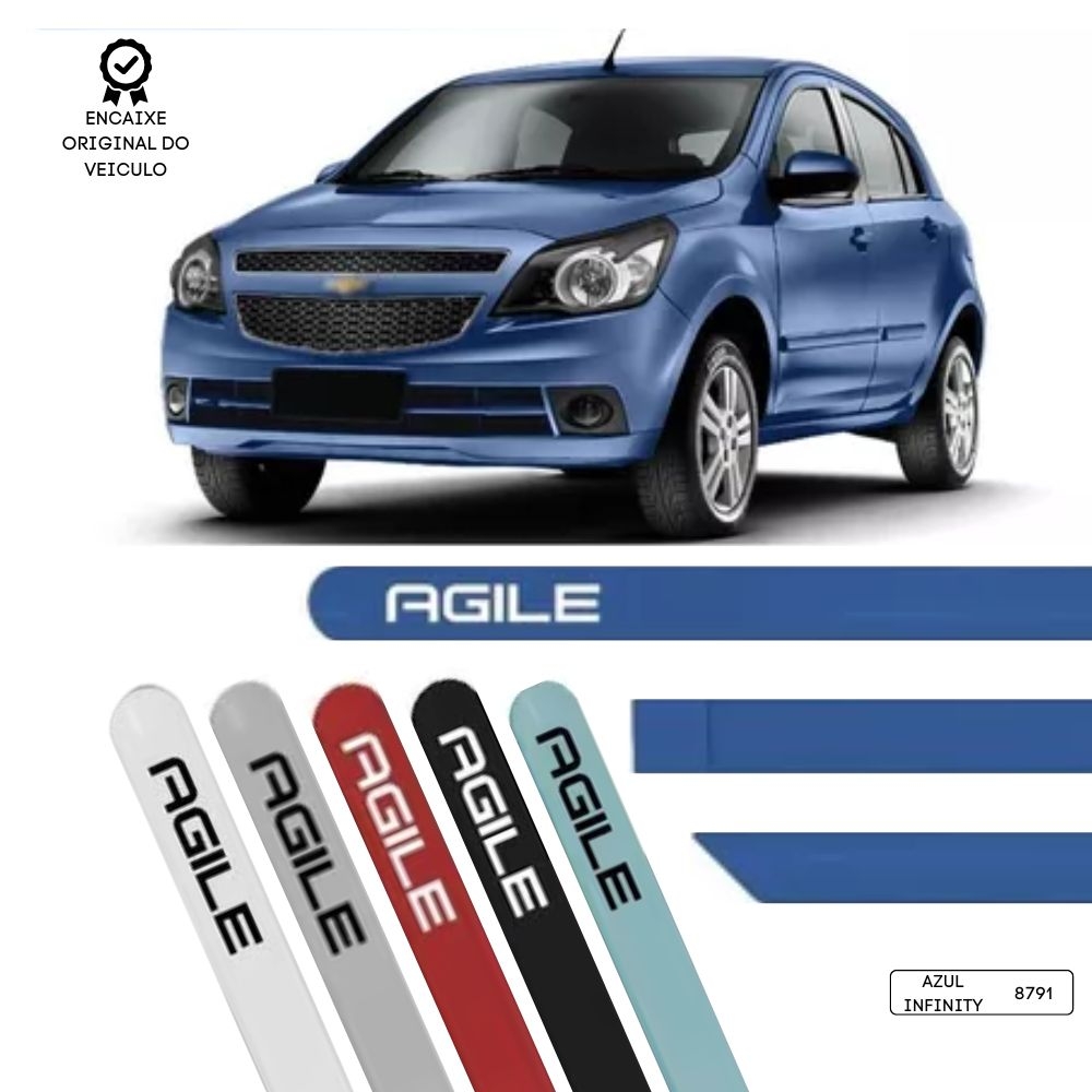 Friso Lateral Redondo Agile TOP MIX - Azul Infiniti