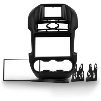 Moldura EXPEX 2Din - Ranger 2013/2015 Modelo Luxo - Preto - SCOSCHE