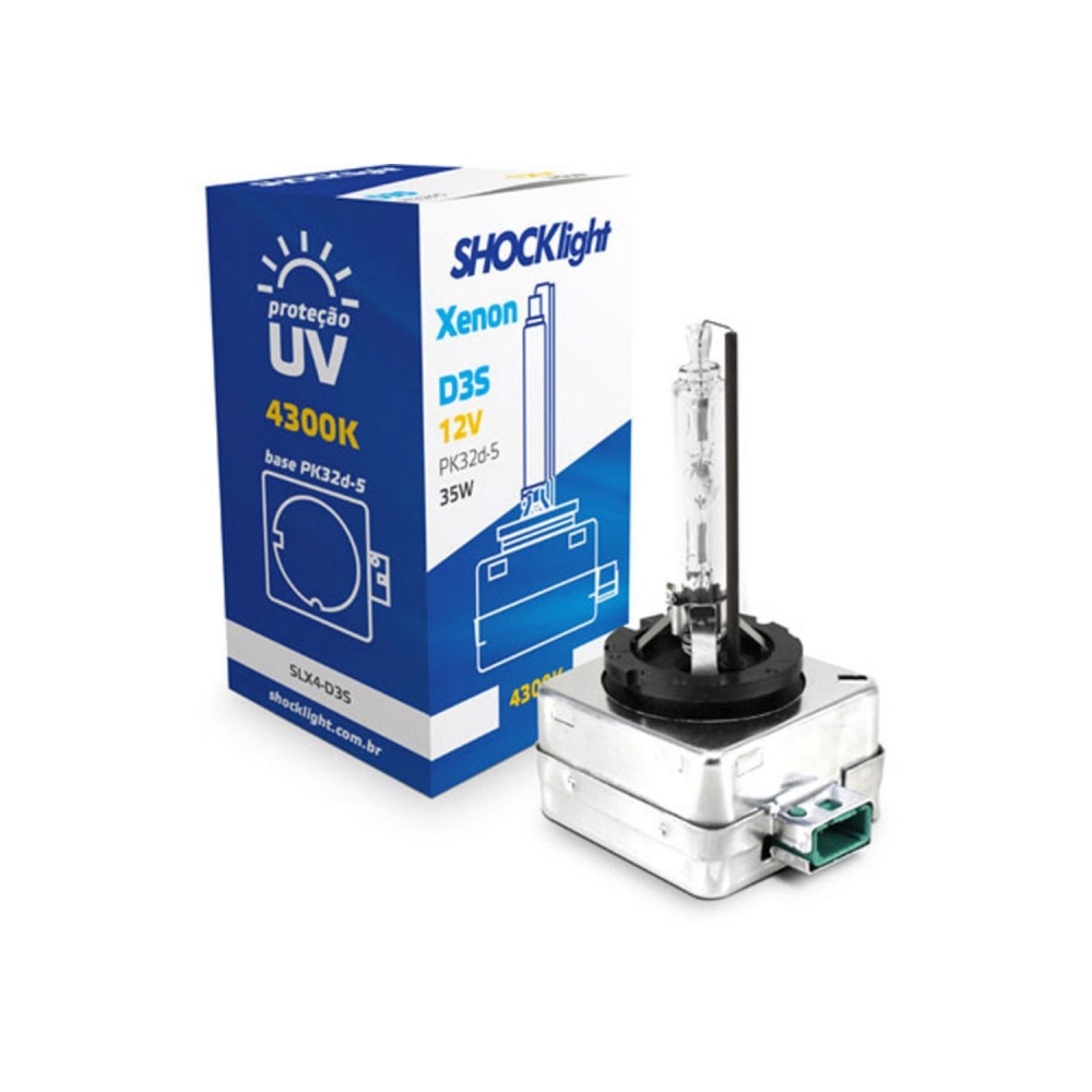 Lâmpada Xenon D3S 4300K 35W 12V - SLX4-D3S