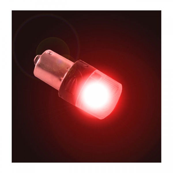 Par Led 1156 - 16 Leds - 2835/4216 1 Polo - Vermelho - SLL-121156VM