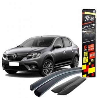 Calha de Chuva Defletor Renault Logan 2014/2022 - 4 Portas - TG POLI