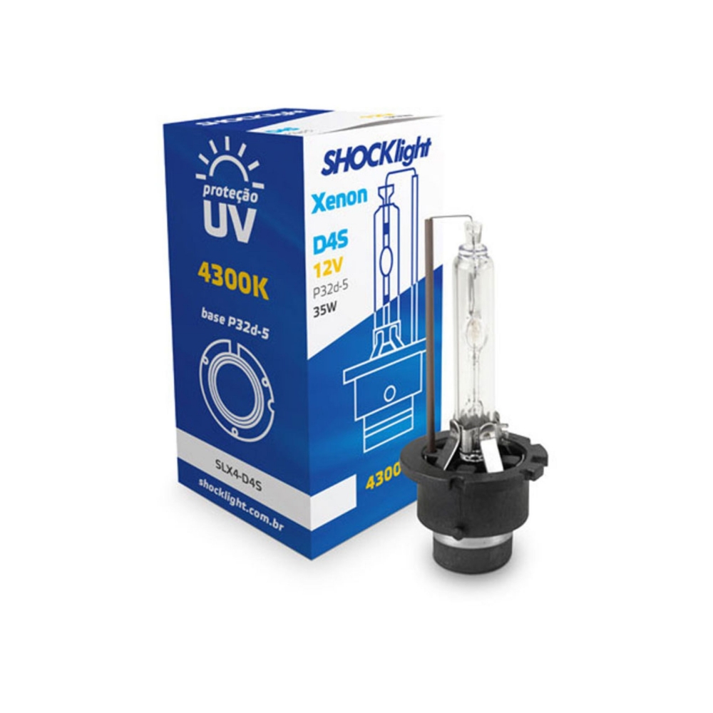 Lâmpada Xenon D4S 4300K 35W 12V - SLX4-D4S