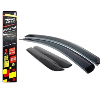 Calha de Chuva defletor Clio Hatch/Sedan 2000/2015 - 4 Portas - TG POLI