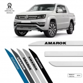 Friso Lateral Facão Amarok TOP MIX - Branco Cristal