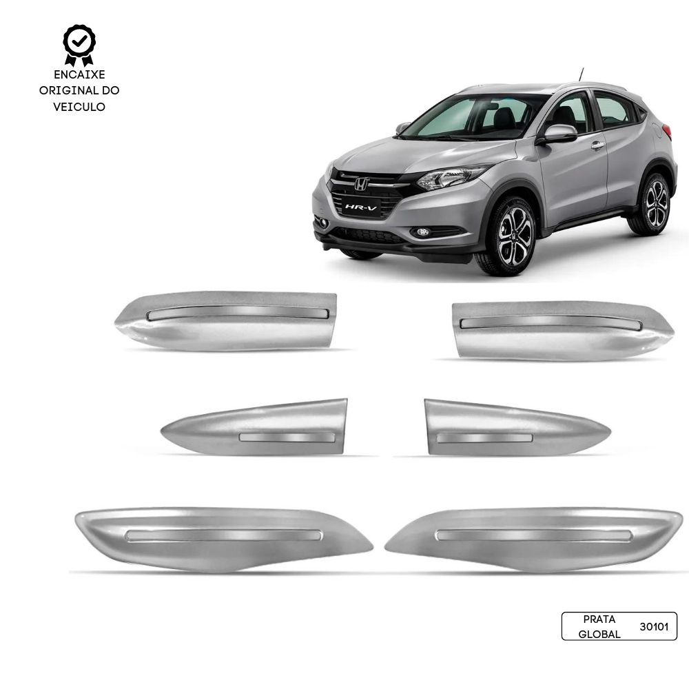 Friso Para-Choque HR-V Modelo Original TOP MIX - Prata Global