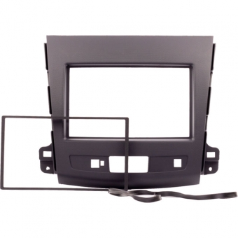 Moldura EXPEX 2Din - Outlander 2009/2013 - Preto