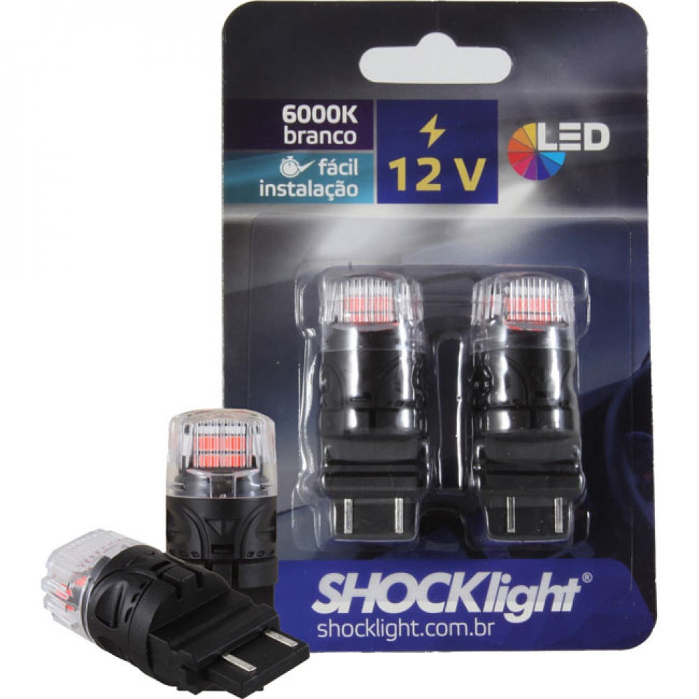 Par Led T25 - 16 Leds - 2835/4216 2 Polos - Vermelho - SLL-123157VM