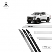Friso Lateral Facão S10 TOP MIX - Branco Summit
