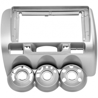 Moldura EXPEX 9 Pol - Honda Fit 2004/2008 - Prata