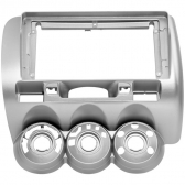 Moldura EXPEX 9 Pol - Honda Fit 2004/2008 - Prata - EPX9HO011