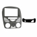 Moldura FIAMON 2Din - Fiat Palio/Siena/Strada/Weekend G2 - Sem Ar - Prata - 4280