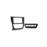 Moldura FIAMON 7 Pol - Volksagen Gol/Saveiro/Voyage G5 c/ Suporte 4 Botões - Grafite - 4285