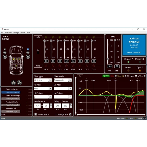 カーオーディオ audison AP F8.9 bit Audison APF8.9bitを使用したプラン | 東京 カーセキュリティ