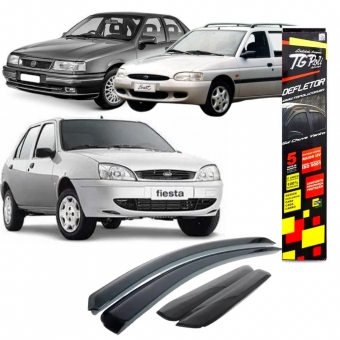 Calha de Chuva Defletor Fiesta/Escort/Vectra - 4 Portas - TG POLI