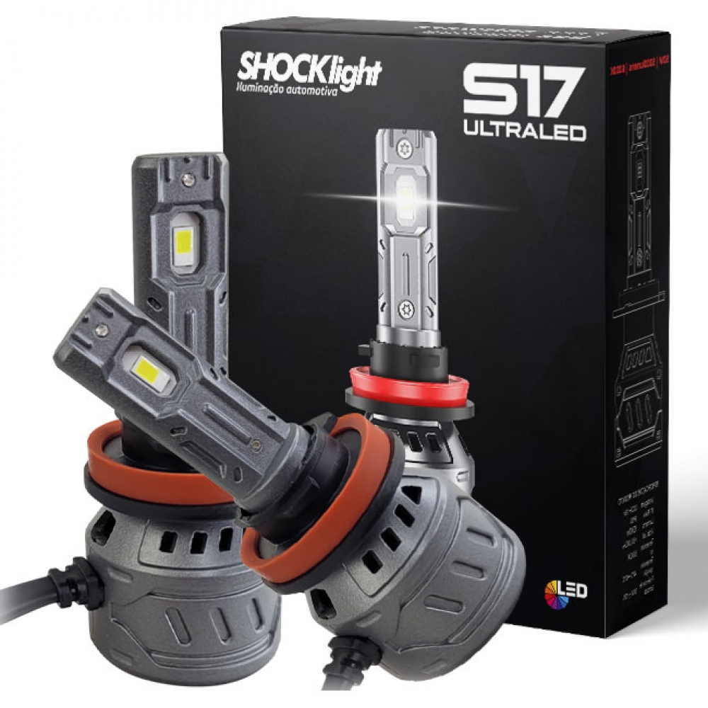 HEADLIGHT S17 NANO H8/H9/H11/H16-2 6000K 12V 55W 5000LM - SLL-170011