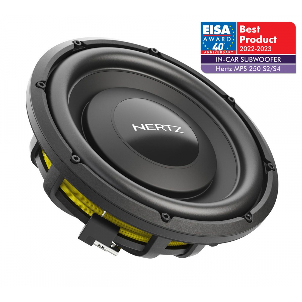 Subwoofer Slim HERTZ (10Pol/1000W) 2 OHMS - Mille MPS 250 S2