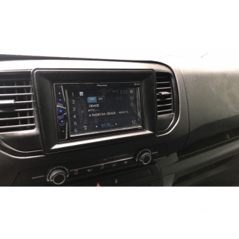 Moldura FIAMON 7/9 Pol - Peugeot Expert/Citroen Jumpy/Fiat Scudo - Preto Fosco