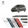 Friso Lateral Facão Etios TOP MIX - Cinza Cosmopolita