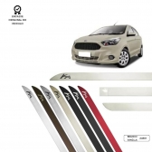 Friso Lateral Facão Novo KA Hatch TOP MIX - Branco Vanilla