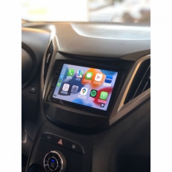 Moldura FIAMON 7 Pol - Hyundai HB20 2012/2019 - Preto