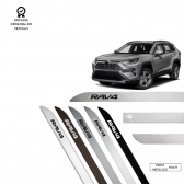 Friso Lateral Facão RAV4 TOP MIX - Prata Metálico