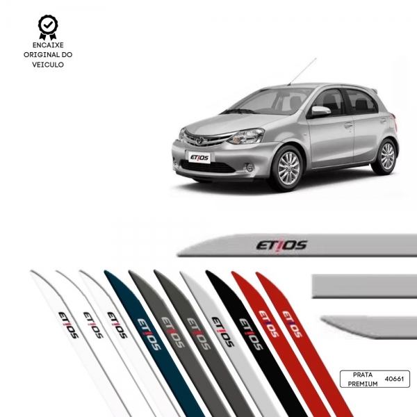 Friso Lateral Facão Etios TOP MIX - Branco Polar