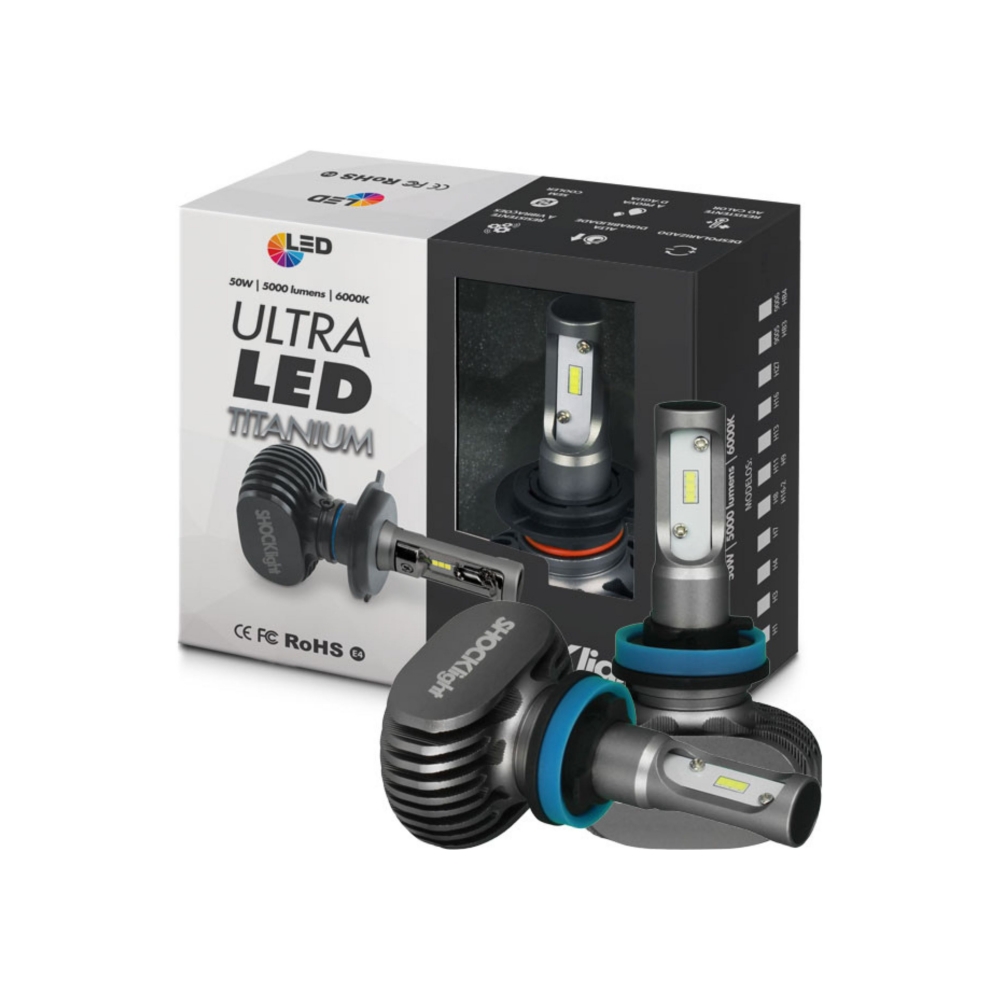 ULTRALED TITANIUM H8/H16-2 6000K 12V 50W 5000LM - SLL-60008