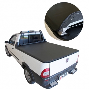 Capota Strada Cabine Simples 1998/2013 s/Estepe c/Grade s/Gancho - Flash Force - FLASH COVER