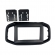 Moldura EXPEX 9/7 Pol - Fiat Strada/Fiorino e Peugeot Partner - Preto - EPXFT-559
