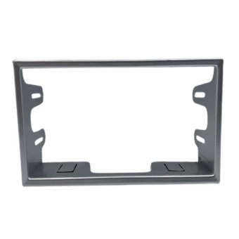 Moldura EXPEX 2Din - Golf/Fox/Space Fox/Polo/Fiesta/Ecosport/Bora - Prata