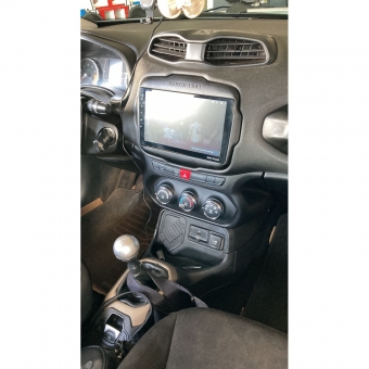 Moldura FIAMON 9 Pol - Jeep Renegade 2015/2021 - Preto