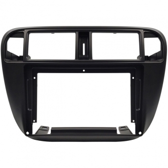 Moldura EXPEX 9 Pol - Honda Civic 1996/2000 - Ar Digital - Preto Fosco
