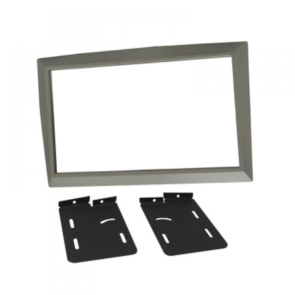 Moldura FIAMON 7 Pol - Renault Megane 2006/2013 - Prata c/ Suporte - 2888