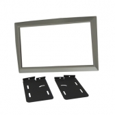 Moldura FIAMON 7 Pol - Renault Megane 2006/2013 - Prata c/ Suporte - 2888