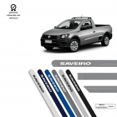 Friso Lateral Redondo Saveiro TOP MIX - Prata Tungstênio