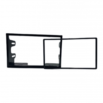 Moldura EXPEX 2Din - Golf/Fox/Space Fox/Polo/Fiesta/Ecosport/Bora - Black Piano