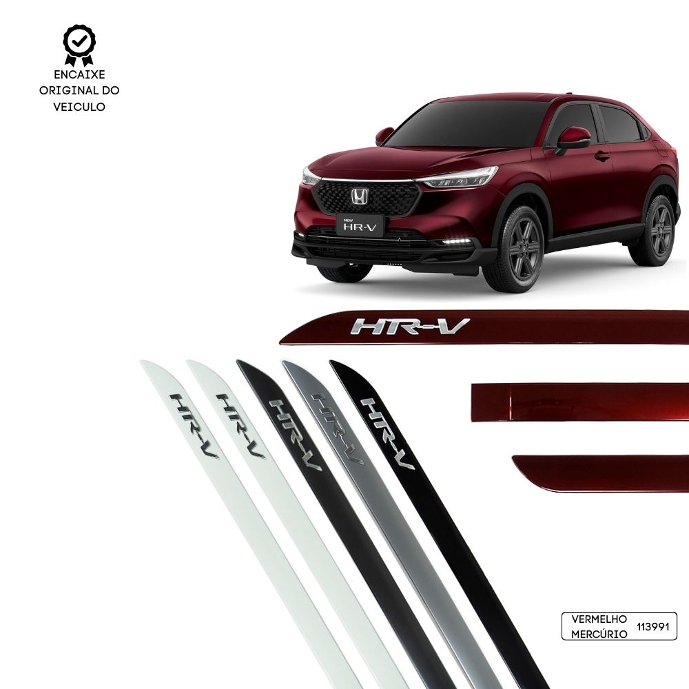 Friso Lateral Facão HR-V 2023 Alto Relevo TOP MIX - Vermelho Mercúrio