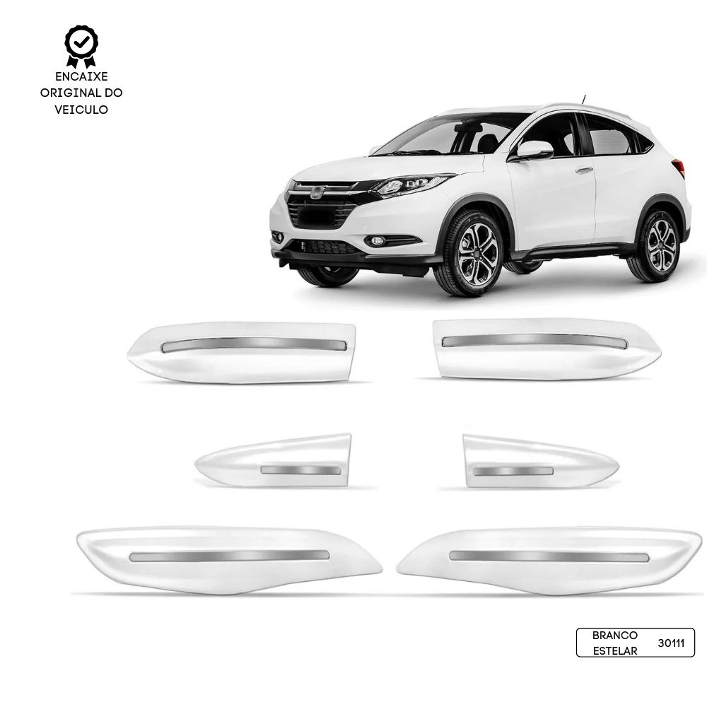 Friso Para-Choque HR-V Modelo Original TOP MIX - Branco Taffeta