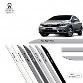 Friso Lateral Facão New Civic TOP MIX - Prata Platinum