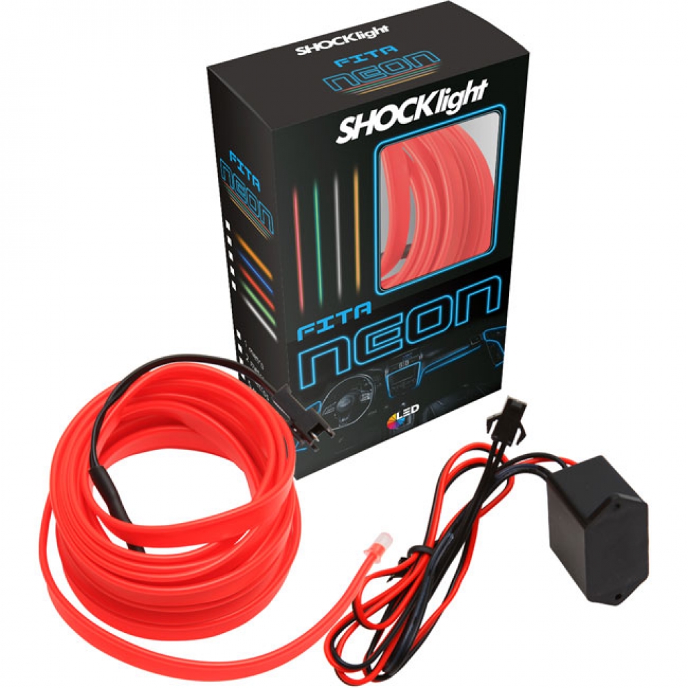 Fita Neon Vermelho 5 Metros - SL-FTVM-5