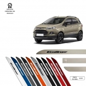 Friso Lateral Facão Ecosport TOP MIX - Prata Riviera