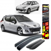 Calha de Chuva Defletor Peugeot 206/207 SW/Escapade 2000/2013 - 4 Portas - TG POLI