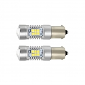 Par de Lâmpadas LED 1156 c/CANBUS 1 Polo R8 - 1156BAY15D