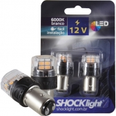 Par Led 1157 - 16 Leds - 2835/4216 2 Polos - Laranja - SLL-121157LR