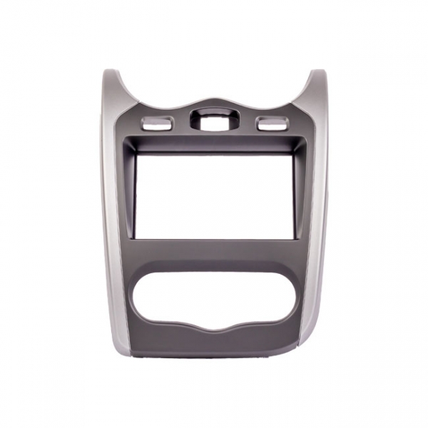 Moldura EXPEX 2Din - Sandero 2013/2014 - Preto c/ Acabamento Prata - EPX223