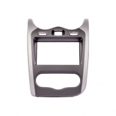 Moldura EXPEX 2Din - Sandero 2013/2014 - Preto c/ Acabamento Prata - EPX223