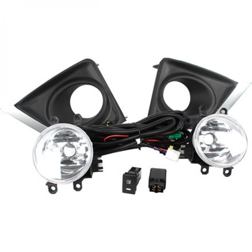 Kit Farol Milha Corolla 2014/2017 Aro Cromado Shocklight - SL-251010CR