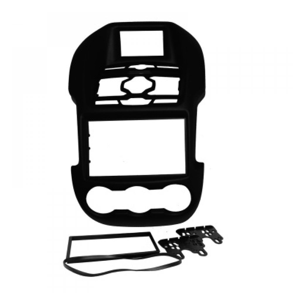Moldura FIAMON 7 Pol - Ford Ranger XLT 2012/2015 s/ GPS - Preto - 3135