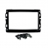 Moldura FIAMON 7 Pol - Fiat Toro/Mobi/Uno 2015/2021 - Black Piano - 4006